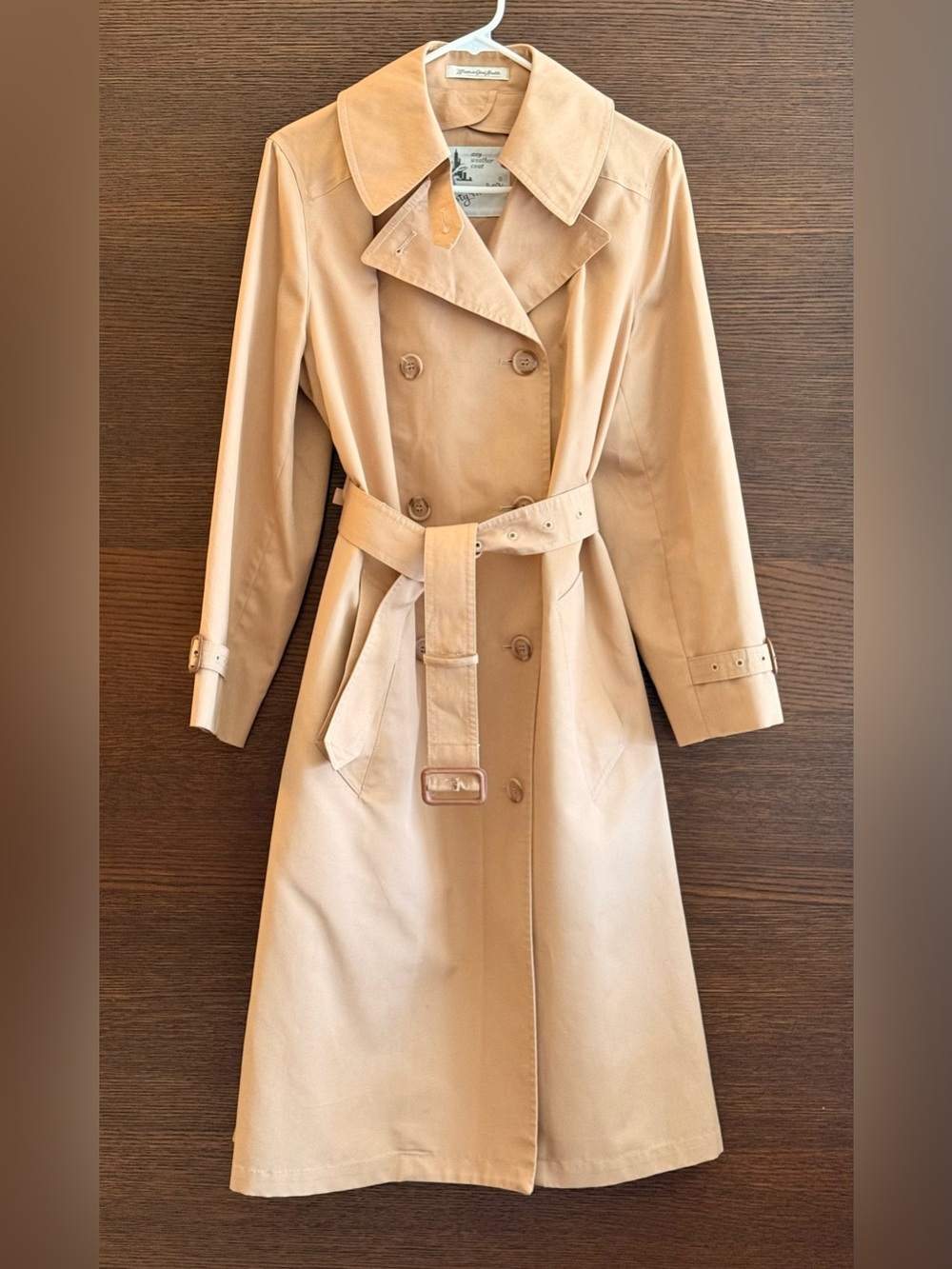 Vintage 70s/80s like-new Misty Harbor Trench Coat - Union Made in the USA